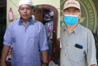 Foto: Mohammad Fauzi, Anak Nenek Bahriyah (kiri), Mantan Lurah Gladak Anyar, Syarif Usman.