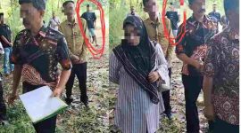 Foto: Waktu pelaksanaan sidang pemeriksaan setempat ke lokasi tanah yang menjadi sengketa pada hari Jum'at, tanggal 26 April 2024.