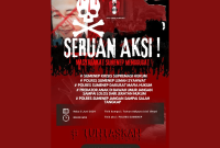Foto: Pamflet aksi demonstrasi 