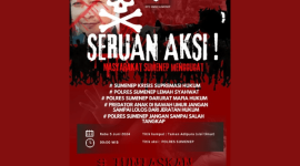 Foto: Pamflet aksi demonstrasi 