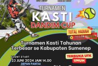 Foto: Pamflet Turnamen Bola Kasti Dandim Sumenep Cup 2024.