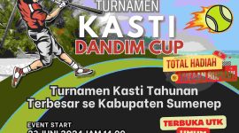 Foto: Pamflet Turnamen Bola Kasti Dandim Sumenep Cup 2024.
