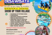Pamflet Festival Desa Wisata 2024.