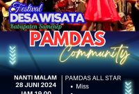 Foto: Pamflet Festival Desa Wisata Bersama Pamdas Community 