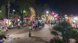 Foto: Taman Bungan Sumenep mendadak ramai PKL dan Wahana Permainan 