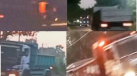 Foto: Sejumlah Dumptruck yang diduga mengangkut pasir ilegal di desa Ambunten Barat, Kecamatan Ambunten, Kabupaten Sumenep (detikzone.id)