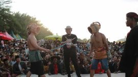 Foto: Bupati Sumenep Achmad Fauzi Wongsojudo saat membuka kegiatan Festival Ojung 2024.