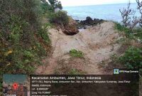 Foto: Lokasi penambangan pasir ilegal di desa Ambunten Barat, Kecamatan Ambunten Sumenep .