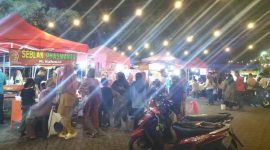 Foto: Penampakan Taman Jajanan Masyarakat (Tajamara) pada malam Jumat .