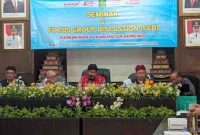 Foto: Pemerintah Kabupaten Sumenep mengadakan seminar dan Focus Group Discussion (FGD)  urun rembuk strategi percepatan penurunan angka kemiskinan di ruang Rapat Potre Koneng Bappeda Sumenep .