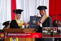 Bupati Sumenep Achmad Fauzi Wongsojudo resmi selesaikan Wisuda S-nya di Unmer Malang, Jawa Timur.