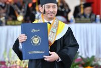 Foto: Dr. Ir. Arif Firmanto, S.T.P., M.Si usai sukses menyelesaikan wisuda S3-nya di Universitas Merdeka (Unmer) Malang, Sabtu (21/9/2024).
