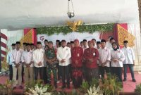 Foto: Bupati Sumenep Achmad Fauzi Wongodjoo bersama Sekda dan Kadisbudporapar ada ditengah tengah pengukuhan dan pelantikan GEN Sumenep periode 2024-2027.