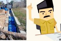 Foto: Lokasi Bongkar Muat Garam (kiri), Ilustrasi Sekdes (kanan)