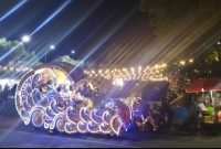 Foto: Odong -odong yang beroperasi di Taman Jajanan Masyarakat (Tajamara).