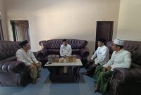 Foto: Achmad Fauzi Wongsojudo melaksanakan silaturahmi ke Pondok Pesantren Al-Amien Tegal, di Desa Prenduan, Kecamatan Pragaan, pada Jumat (11/10/2024).