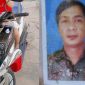 Foto: Sepeda motor yang dibawa kabur (kiri) Iman Saiman, warga Garut, Jawa Barat (kanan )