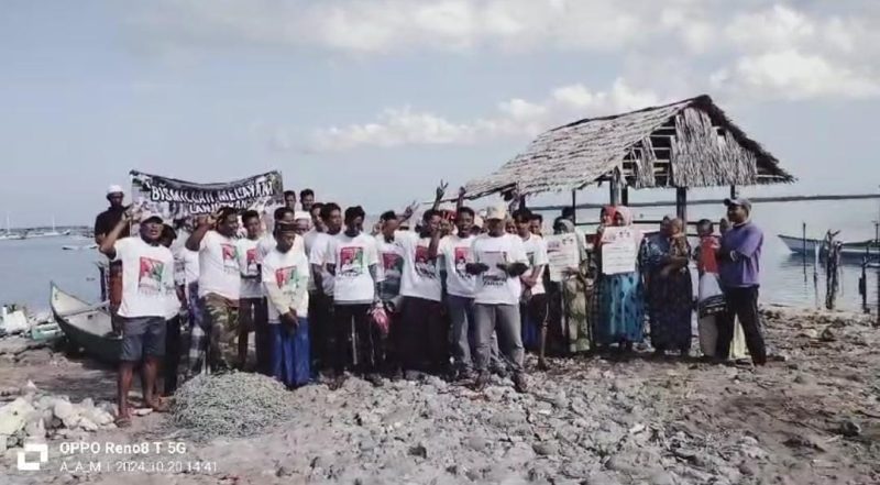 Foto: Puluhan nelayan Bagan Cumi cumi lakukan deklarasi dukungan FAHAM Menang Pilkada 2024
