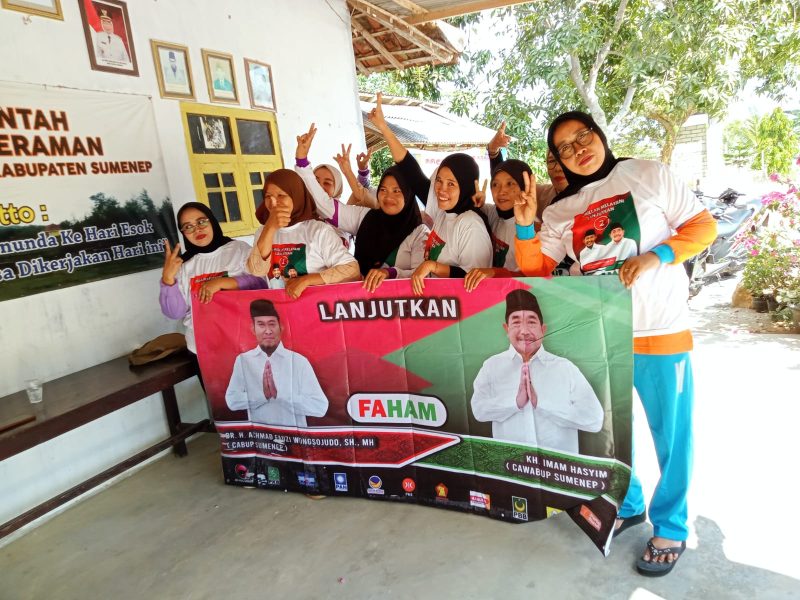 Foto: Komunitas Senam Pagi desa Paseraman Dukung Fauzi - Imam Menang Pilkada Sumenep 