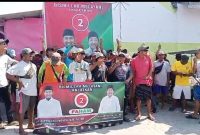 Foto: Persatuan Buruh Kecamatan Sapeken mendeklarasikan dukungan terhadap calon Bupati dan Wakil Bupati Sumenep,  nomor urut 02, Achmad Fauzi – KH. Imam Hasyim (Faham) di Pilkada 2024.