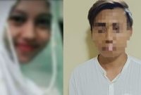 Foto: Almarhumah (kiri), suami biadab (kanan)