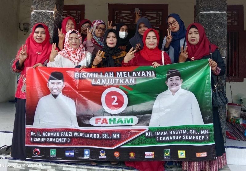Foto: Srikandi Kenpanjin siap menangkan pasangan calon bupati dan wakil bupati  Sumenep nomor urut 02, Fauzi - Imam (Faham)