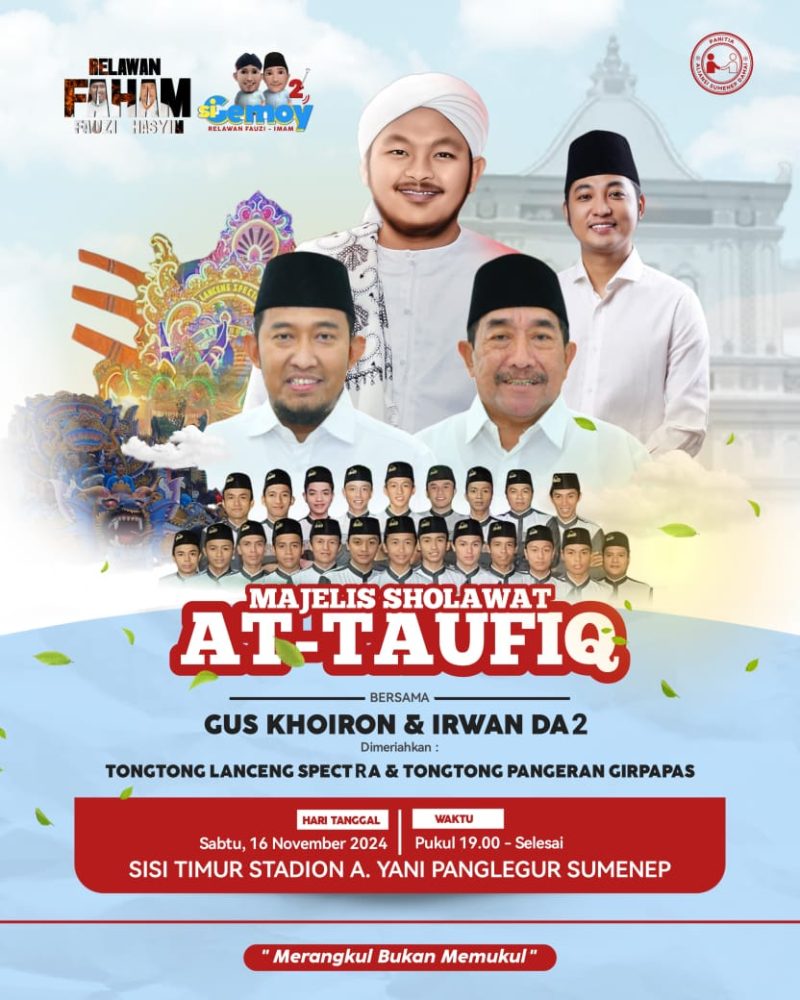 Flyer Faham Bersholawat Bersama Masyarakat Dapil I