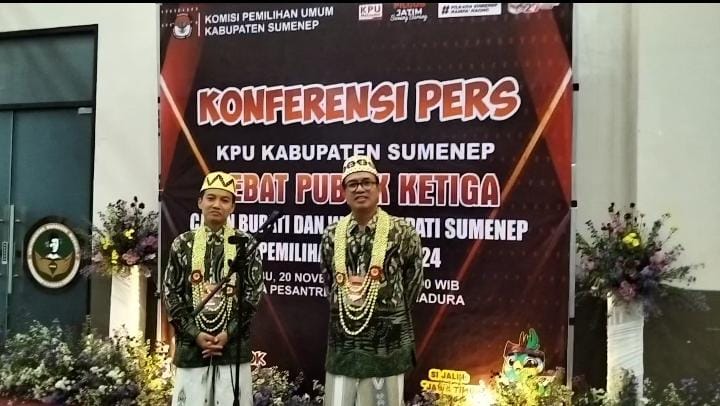 Foto: Paslon Final saat menggelar jumpa pers dengan puluhan wartawan