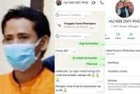 Foto: Anggota DPRD Sumenep yang ditangkap polisi lantaran jadi pengedar sabu ( Kiri) sebagian screnshot bukti percakapan melalui aplikasi WhatsApp mengaku Kasatreskoba (kanan)