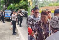 Ket foto: Polres Sumenep lakukan pengawalan ketat Kunjungan Menteri Kebudayaan Fadli Zon