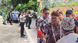 Ket foto: Polres Sumenep lakukan pengawalan ketat Kunjungan Menteri Kebudayaan Fadli Zon 