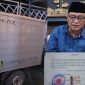 Ket foto: Bantuan hibah kendaraan roda 3 yang digadai (kiri) , pendiri OK Oce Syam Sumenep, Yusuf atau pak Ucup saat memberikan klarifikasi yang tayang di Tiktok (kanan) 