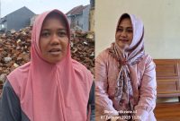Foto : Nur Asiyah (kiri) Kades Ina Rahayu (kanan)