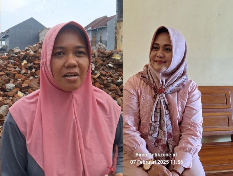 Foto : Nur Asiyah (kiri) Kades Ina Rahayu (kanan)