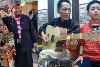 Foto: Bupati Sumenep Achmad Fauzi Wongsojudo (kiri ) Didik Setia Budi bersama Dava Wijaya Putra (Kanan)