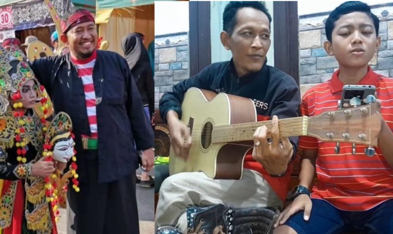 Foto: Bupati Sumenep Achmad Fauzi Wongsojudo (kiri ) Didik Setia Budi bersama Dava Wijaya Putra (Kanan)
