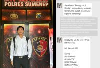 Foto : Ahmad Amien Rifa'e (kiri), Bukti seorang perempuan bernama Lliki tawarkan jasa BO di RedDoorz La Galleria Sumenep (kanan )