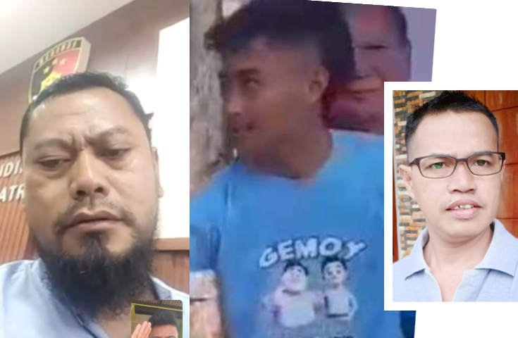 Foto : TikToker Ainur (kiri) , Hambali Rasidi, Koordinator Relawan Gemoy (kanan)