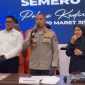 Foot : Kapolres Kediri Kota memimpin Konferensi Pers, yang dilaksanakan di Mako Polres Kediri Kota, Jl. KDP Slamet pada Senin (10/3/2025) sore