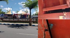 Foto : Keberadaan Food Colony Pamekasan kini dikeluhkan pelaku UMKM lantaran barang barangnya banyak yang hilang 
