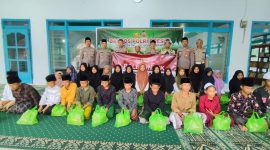 Polsek Proppo kembali memimpin kegiatan sosial santunan anak yatim dan kaum dhuafa