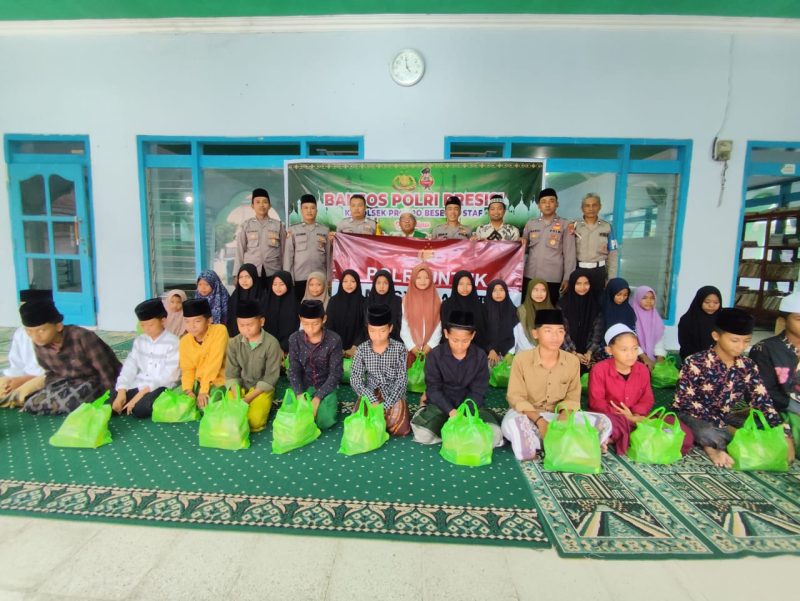 Polsek Proppo kembali memimpin kegiatan sosial santunan anak yatim dan kaum dhuafa