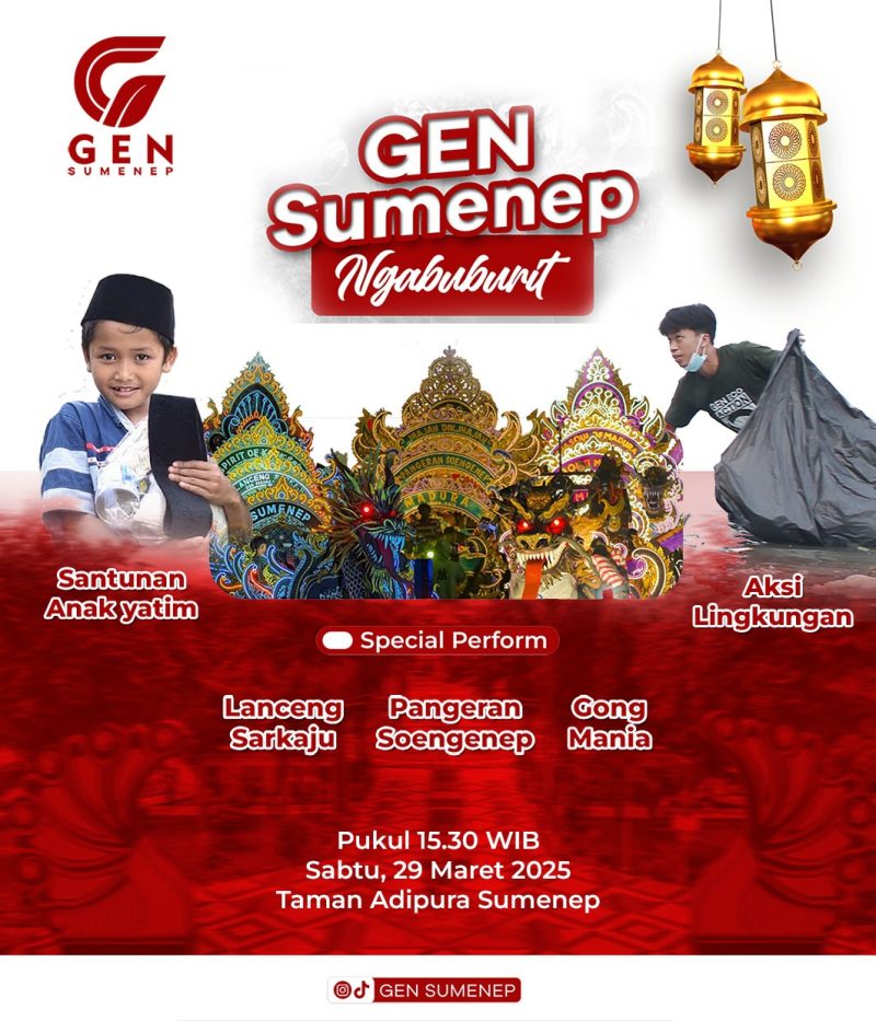 Flayer kegiatan Gen Sumenep yang menginspirasi 