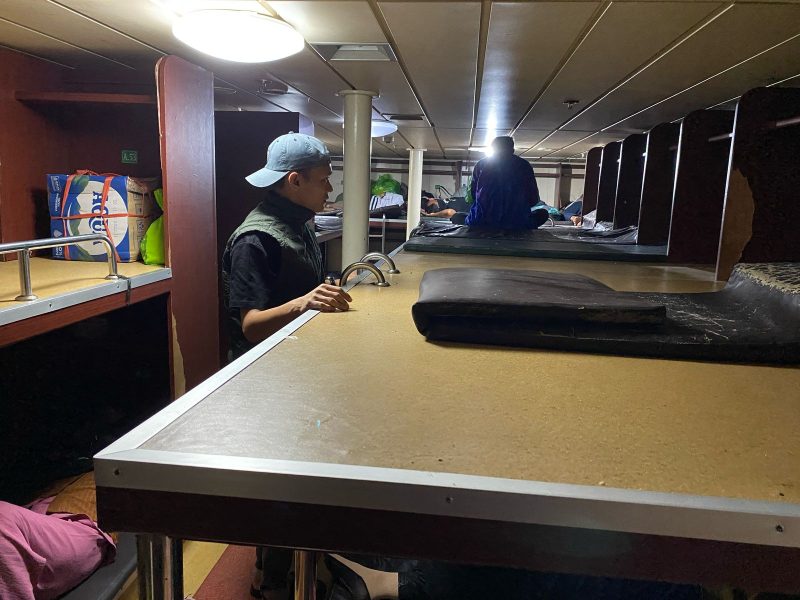 Foto : Komisaris PT Sumekar Moh Romli saat meninjau langsung fasilitas kapal 