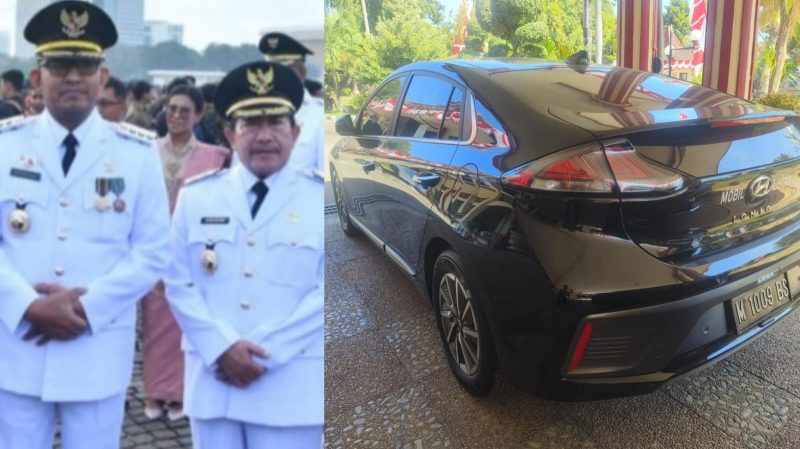 Foto : Bupati Sumenep Achmad Fauzi Wongsojudo bersama Wabup Kiai Imam Hasyim (kiri) , Satu dari 2 mobil Dinas milik Bupati Sumenep (kanan )