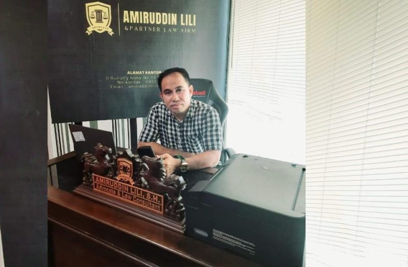Foto : Ketua Perhimpunan Advokat Indonesia (Peradi) Makassar, Amiruddin Lili, SH., MH