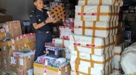 Ribuan batang rokok tanpa cukai atau ilegal hasil penindakan