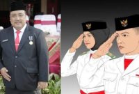 Foto : Kepala Badan Kesatuan Bangsa dan Politik (Bakesbangpol) Sumenep, Drs. Achmad Dzulkarnain, M.H (kiri) Calon Paskibraka (kanan )
