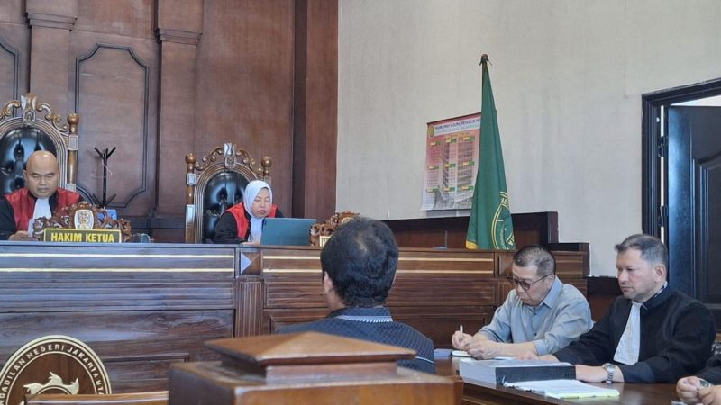 Foto : Sidang lanjutan sengketa tanah milik Tony Sujana