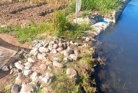 Foto: Kondisi plengsengan sungai Provinsi pasca dibongkar